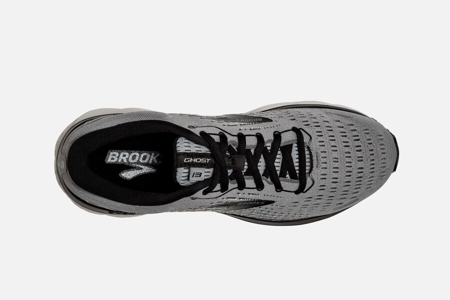 Brooks Running Shoes Mens Grey/Black - Ghost 13 Road - 9027-GQOMN